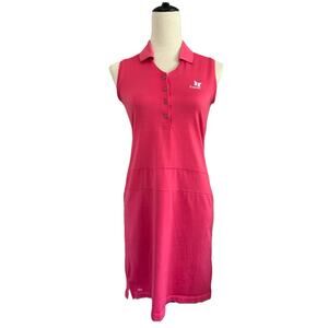 Peter Millar Hot Pink Sleeveless Polo Mini Dress